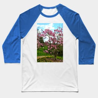 Magnolia Tree Batsford Arboretum Cotswolds UK Baseball T-Shirt